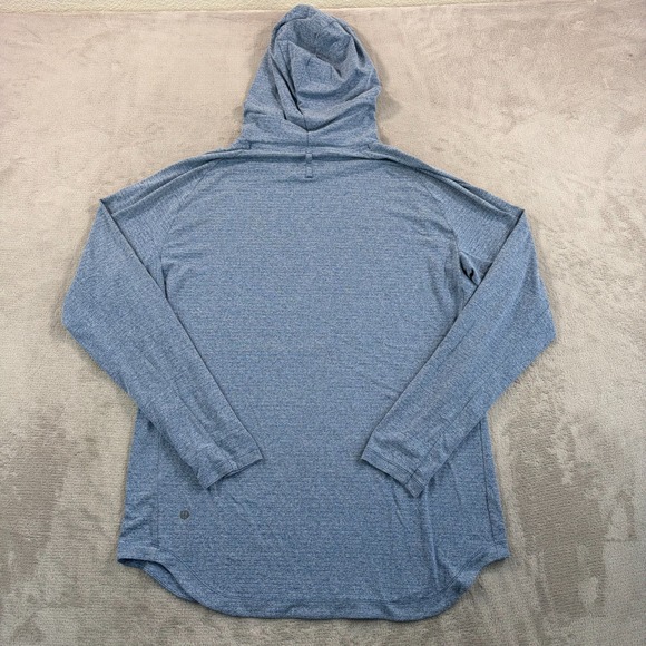 Lululemon Drysense Hoodie Men XL Blue Performance Classic Fit Long Sleeve Gym - Picture 3 of 5